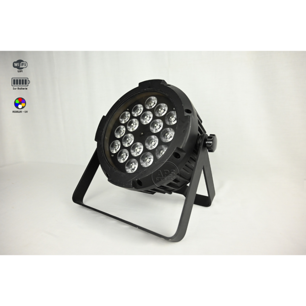 Location Projecteur à Led sur batterie 18x12w RGBWAUV ou lumière UV